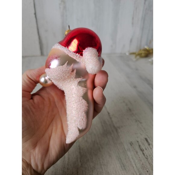 Radko cheeky st nick Italian Santa beard bust vintage ornament Xmas tree - Picture 9 of 9